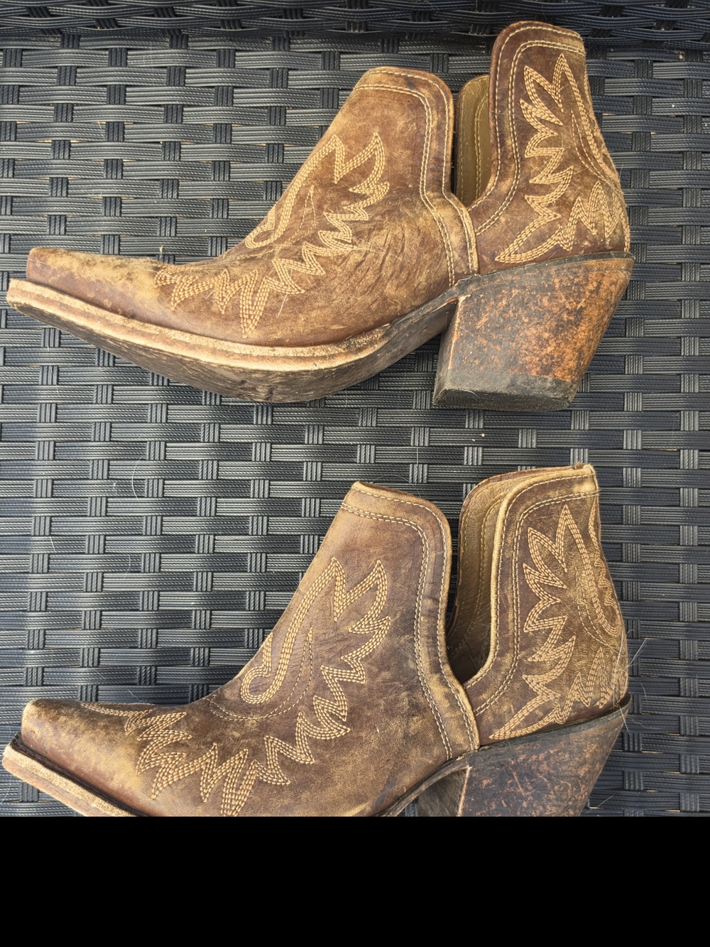 Women's Brown Ariat Western Ankle Boots